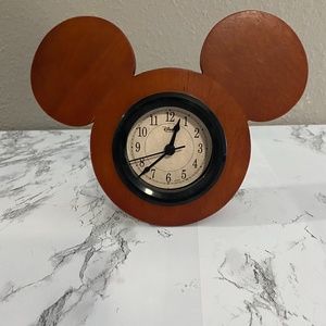 Wooden Mickey Clock